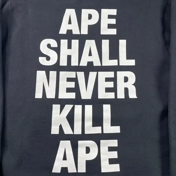 BAPE “Ape Shall Never Kill Ape” Pullover Hoodie Size S - Picture 8 of 10